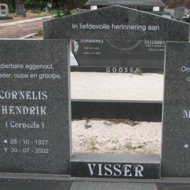 VISSER Cornelis Hendrik 1927-2002 &amp; Jacoba Magrieta 1929-