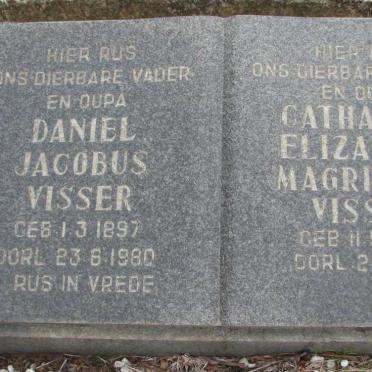 VISSER Daniel Jacobus 1897-1980 &amp; Catharina Elizabeth Magrietha 1900-1984