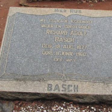 BASCH Richard Adolf 1877-1960