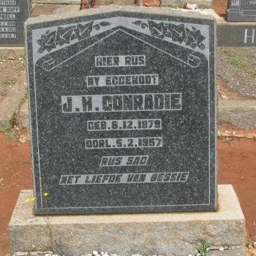 CONRADIE J.H. 1879-1957