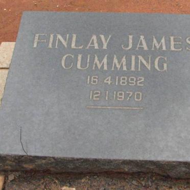 CUMMING Finlay James 1892-1970