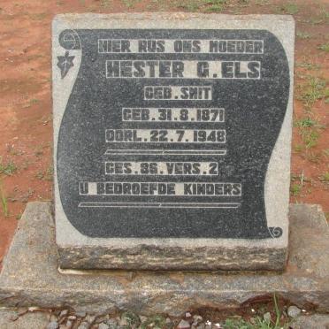 ELS Hester G. nee SMIT 1871-1948