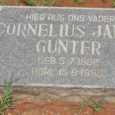 GUNTER Cornelius Janse 1862-1953
