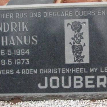 JOUBERT Hendrik Stephanus 1894-1973 &amp; Issabela Petronella MARÉ 1903-1973