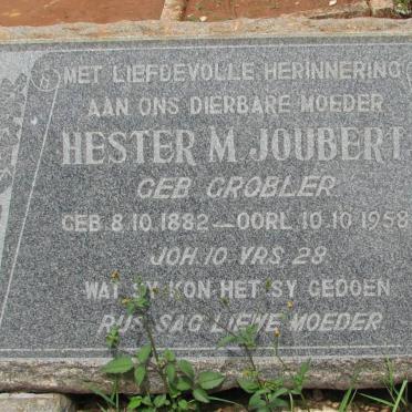 JOUBERT Hester M. nee GROBLER 1882-1958