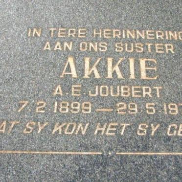 JOUBERT A.E. 1899-1972