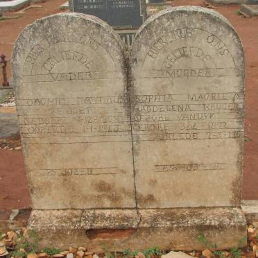 KRUGER Joachim Martinus 1859-1943 &amp; Sophia Magrieta Magdalena van DYK 1872-1941