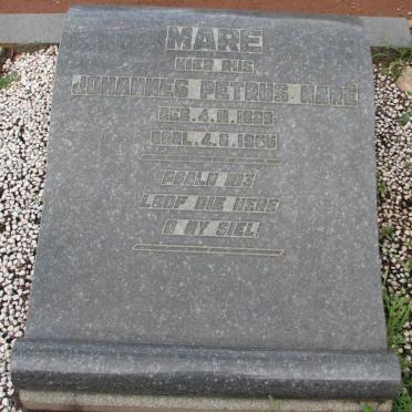 MARÉ Johannes Petrus 1889-1965