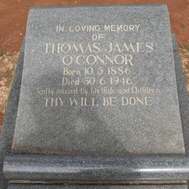 O'CONNER Thomas James 1886-1946