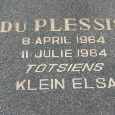 PLESSIS Elsa, du 1964-1964