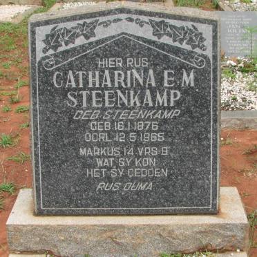 STEENKAMP Catharina E.M. nee STEENKAMP 1876-1965