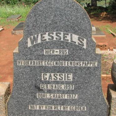 WESSELS Cassie 1893-1937
