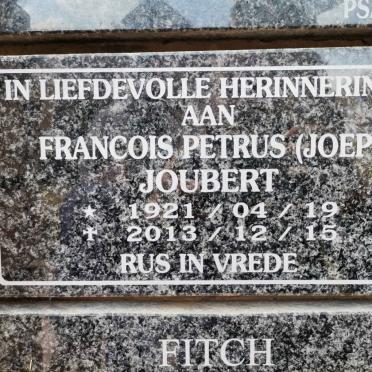 JOUBERT Francois Petrus 1921-2013