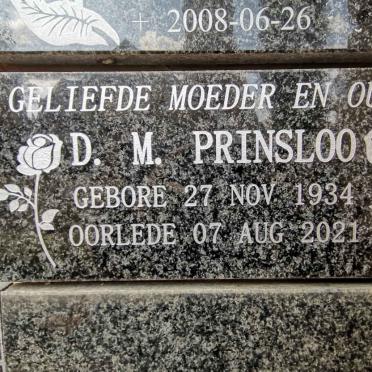 PRINSLOO D.M. 1934-2021