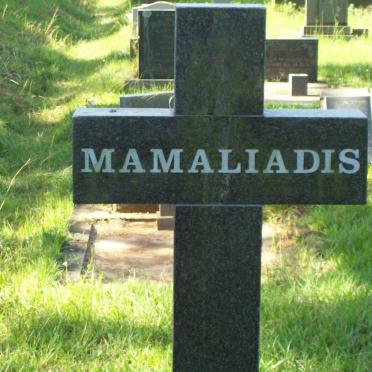 MAMALIADIS Constantinos 1910-1917 &amp; Erifyli 1917-2004