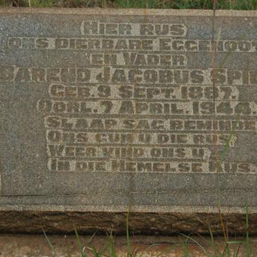 SPIES Barend Jacobus 1887-1944