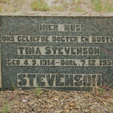 STEVENSON Tina 1914-1951