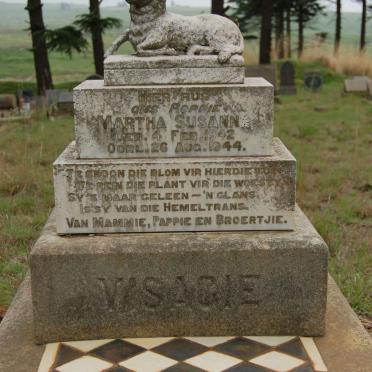 VISAGIE Martha Susanna 1942-1944