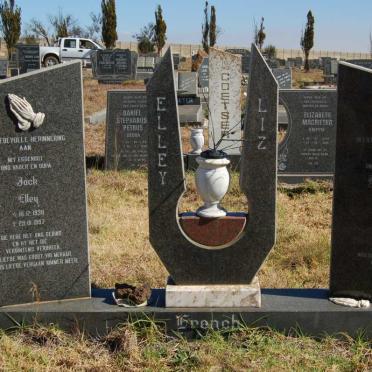 FRENCH Jock Elley 1930-1997 &amp; Elizabeth Jacoba 1942-