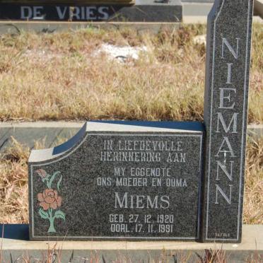 NIEMANN Miems 1920-1991