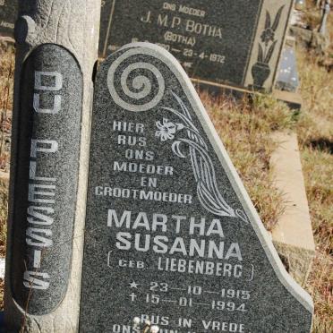 PLESSIS Martha Susanna, du nee LIEBENBERG 1915-1994