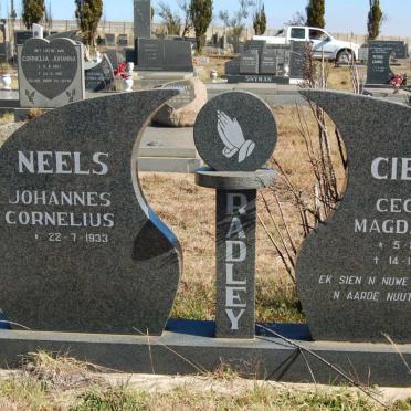 RADLEY Johannes Cornelius 1933- &amp; Cecilia Magdalena 1940-1993