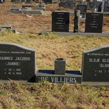 VILLIERS Johannes Jacobus, de 1918-1995 &amp; Elsje Elizabeth 1923-