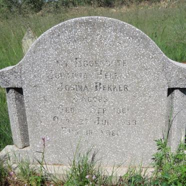 JACOBS Johanna Helena Josina, BEKKER 1881-1933