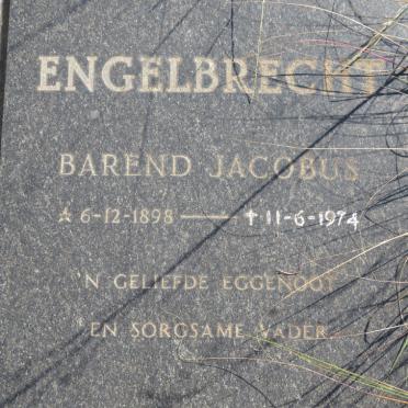 ENGELBRECHT Barend Jacobus 1898-1974