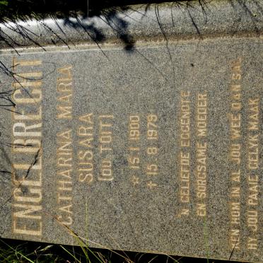 ENGELBRECHT Catharina Maria Susara nee DU TOIT 1900-1979