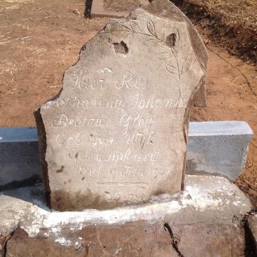 GLOY Catharina Johanna Beatrice nee VAN WYK 1884-1921