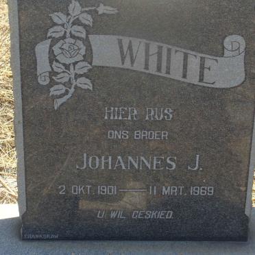 WHITE Johannes J. 1901-1969