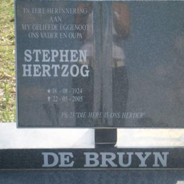 BRUYN Stephen Hertzog, de 1924-2005