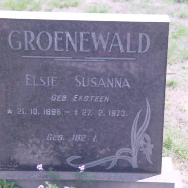 GROENEWALD Elsie Susanna 1896-1973