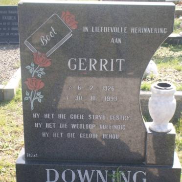 DOWNING Gerrit 1926-1993