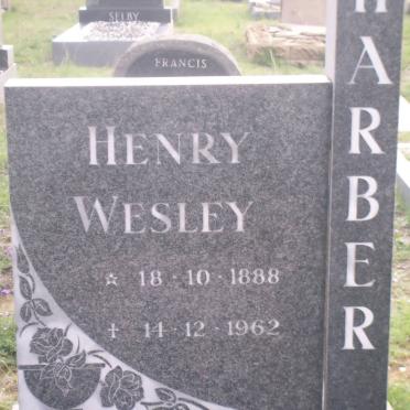 HARBER Henry Wesley 1888-1962