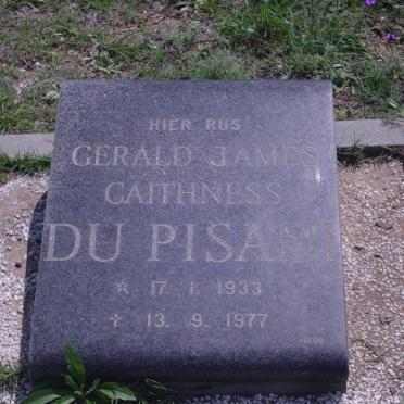 PISANI Gerald James Caithness, du 1933-1977