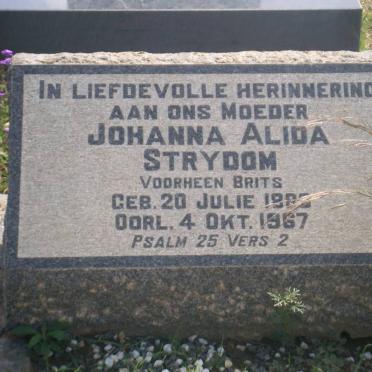 STRYDOM Johanna Alida previously BRITS born OLIVIER 1883-1967