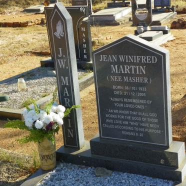 MARTIN Jean Winifred nee MASHER 1933-2005