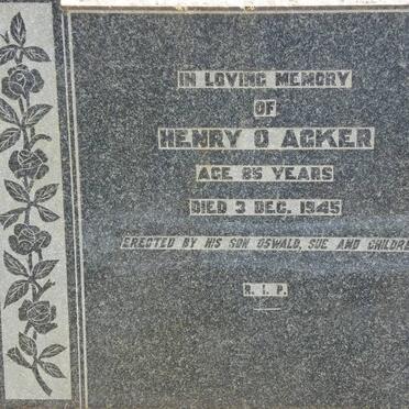 ACKER Henry O. -1945