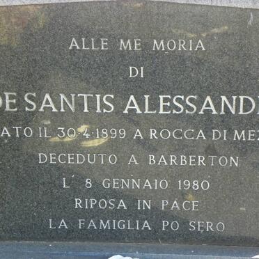 ALESSANDRO De Santis 1899-1980