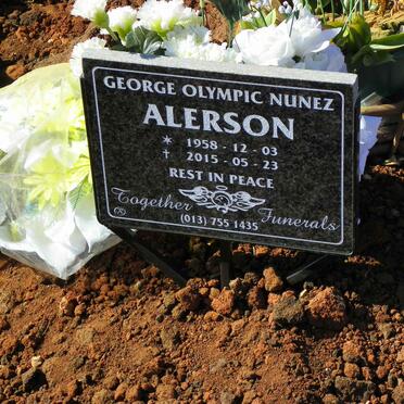 ALERSON George Olympic Nunez 1958-2015