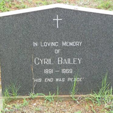 BAILEY Cyril 1891-1969