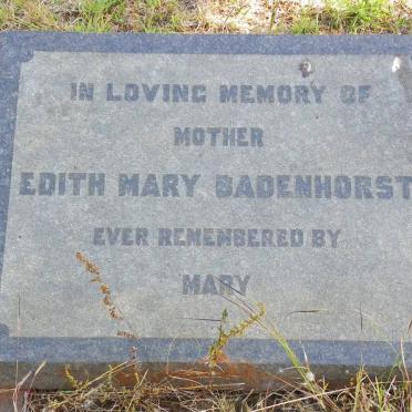 BADENHORST Edith Mary