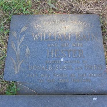BAIN William &amp; Hester