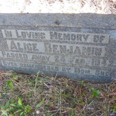 BENJAMIN Alice -1942