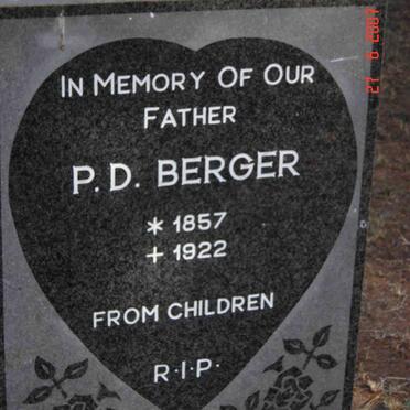 BERGER P.D. 1857-1922