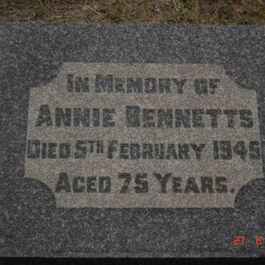 BENNETTS Annie  -1945
