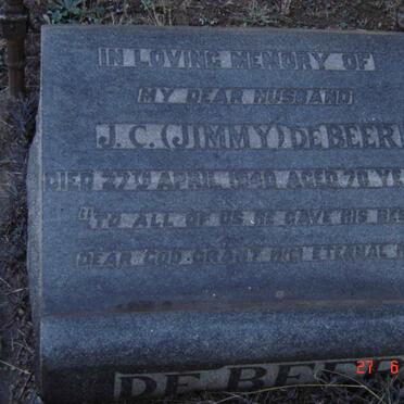 BEER J.C., de  -1940