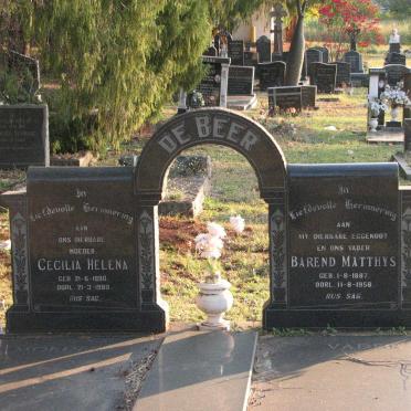 BEER Barend Matthys, de 1887-1958 &amp; Cecilia Helena 1890-1980